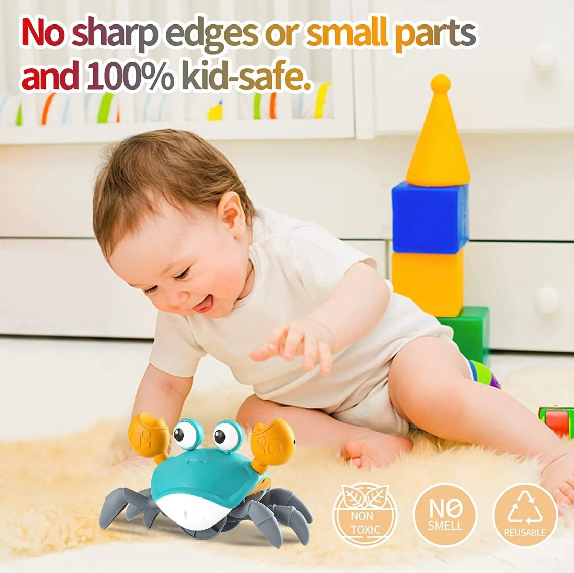 Crawling Crab Musical Toy