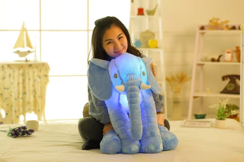 LED Lighting Elephant Blue 50cm Plush Toy - Bair Gifts