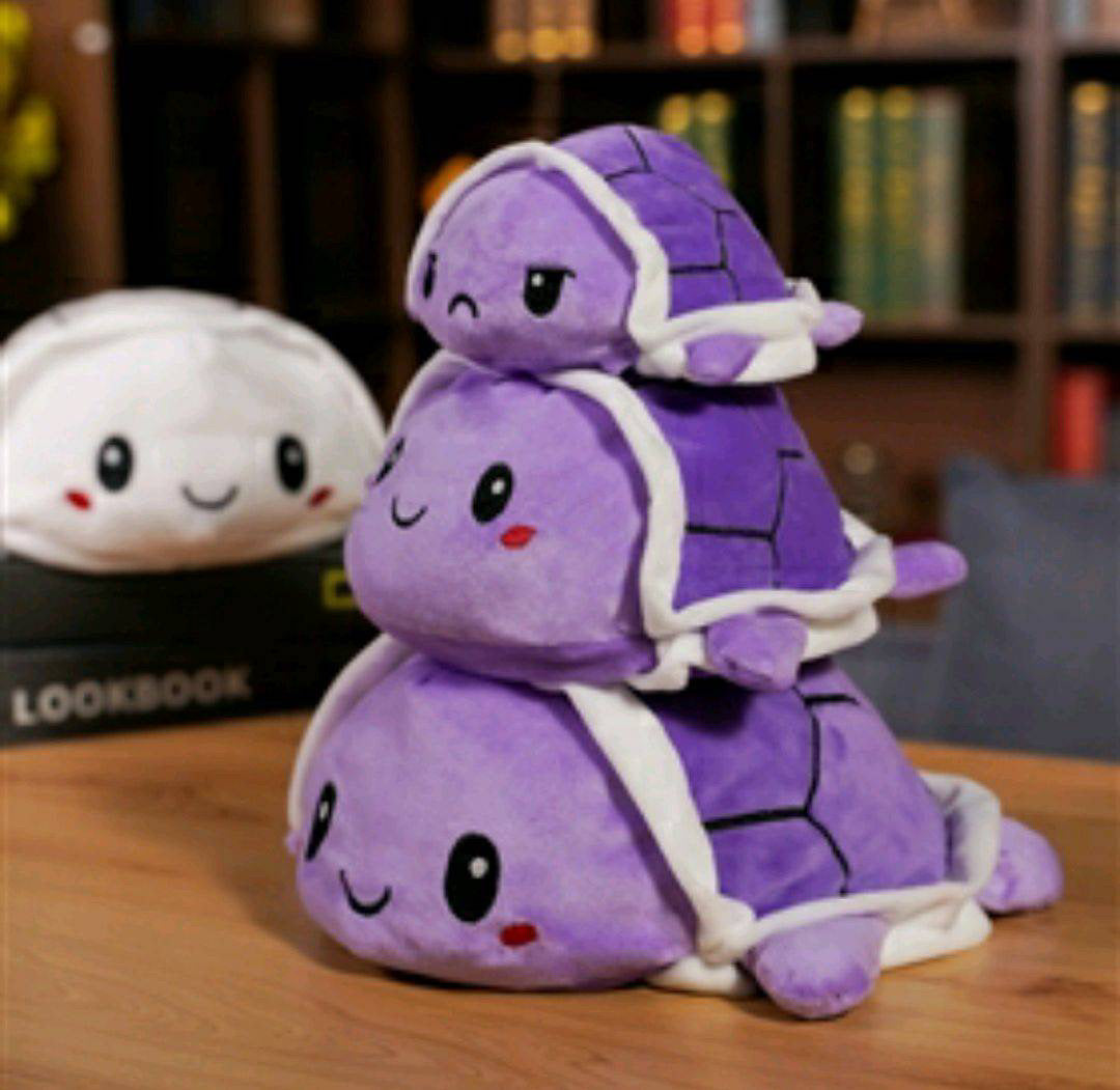 Cute Reversible Tortoise Plush Toy - Bair Gifts