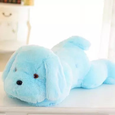 Luminous Dog Plush Toy Blue LED Glowing 50cm - Bair Gifts