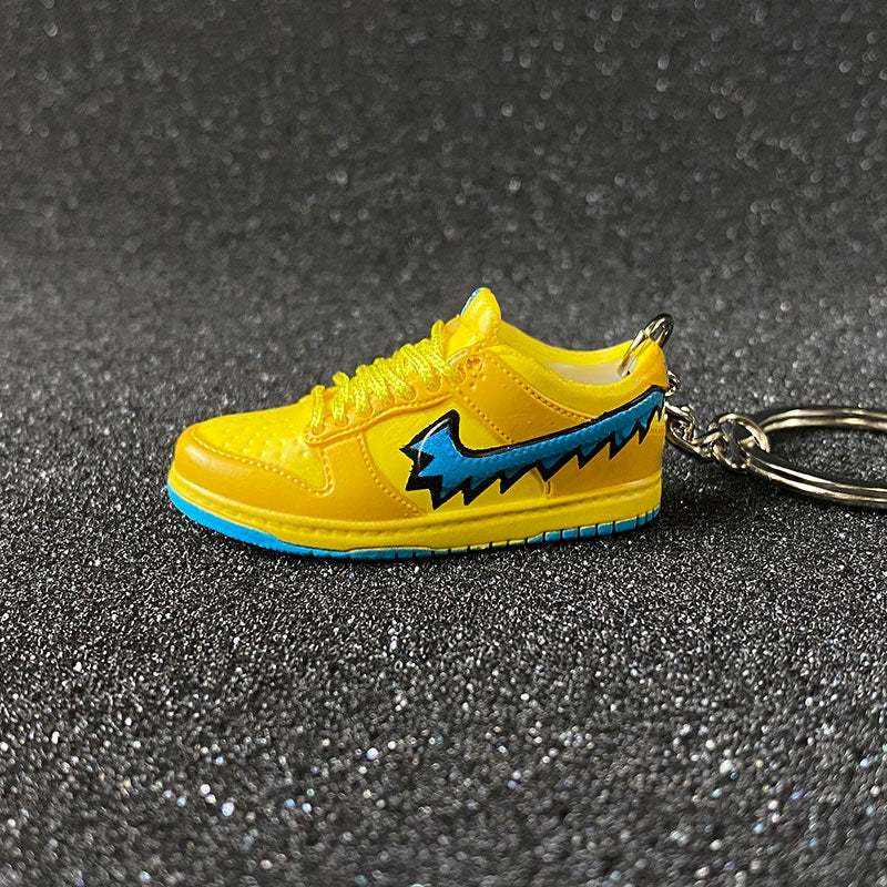 Sneaker Keychain SB Dunk Low Yellow Grateful Dead - Bair Gifts
