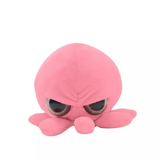 Big Glitter Eyes Octopus Reversible Stuffed Animal Toy - Bair Gifts